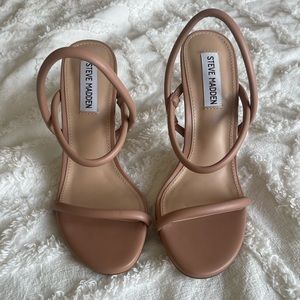 Steve Madden Nude Strappy High Heels